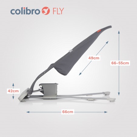 Leżaczek dziecięcy Colibro Fly Onyx - 17