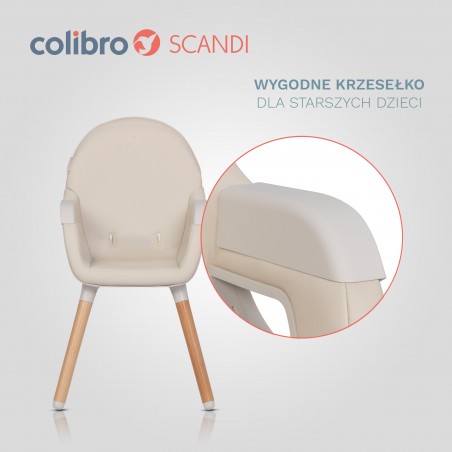 Krzesło do karmienia Colibro Scandi Almond - 5
