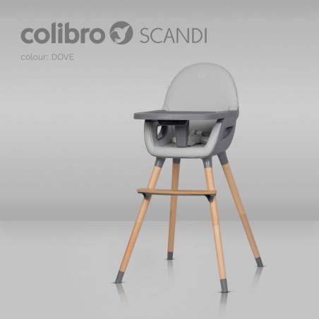 Krzesło do karmienia Colibro Scandi Dove - 3
