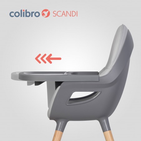 Krzesło do karmienia Colibro Scandi Dove - 4