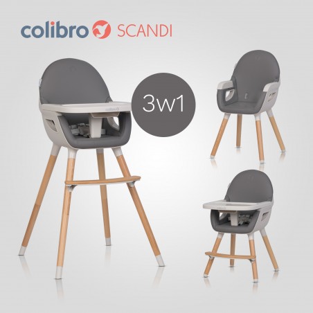 Krzesło do karmienia Colibro Scandi Onyx - 1