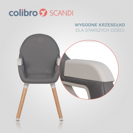Krzesło do karmienia Colibro Scandi Onyx - 5