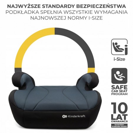 Kinderkraft I-Boost Podstawka Samochodowa I-SIZE ISO-FIX Siedzisko 15-36 kg Black - 2