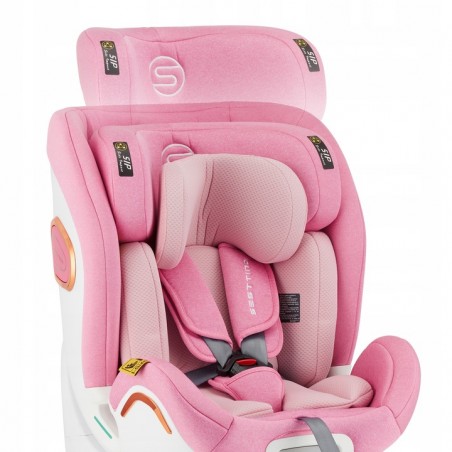 Fotelik samochodowy i-Size 40-150cm Sesttino Shiver 0-36kg ISOFIX Pink/Gold - 5