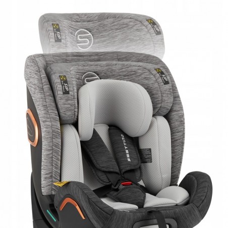 Fotelik samochodowy i-Size 40-150cm Sesttino Shiver 0-36kg ISOFIX Grey/Gold - 5