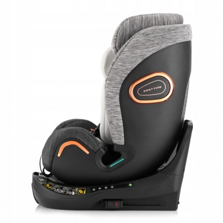 Fotelik samochodowy i-Size 40-150cm Sesttino Shiver 0-36kg ISOFIX Grey/Gold - 10