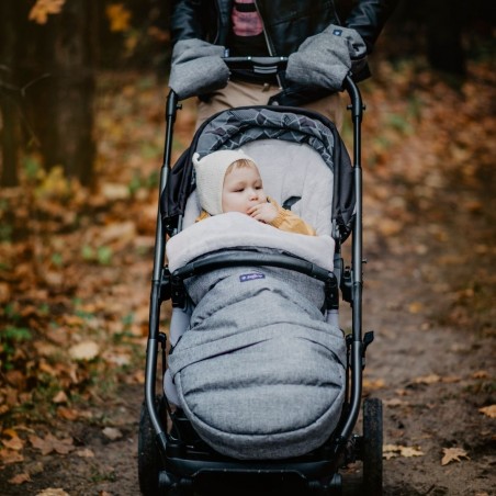 Zaffiro Śpiworek do wózka iGrow 2.0 Plusz Czarny / Czarny - 19