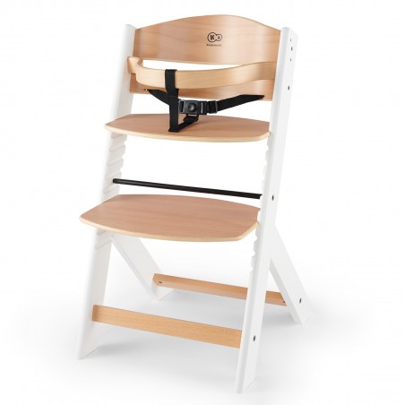 Krzesełko do karmienia drewniane + poduszka Kinderkraft ENOCK białe - 3