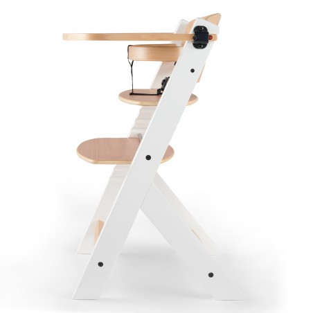 Krzesełko do karmienia drewniane + poduszka Kinderkraft ENOCK białe - 8