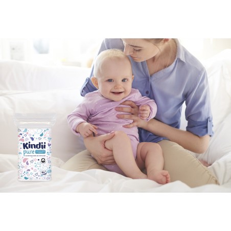 Płatki kosmetyczne dla niemowląt Cleanic Kindii pure 60szt. - 2