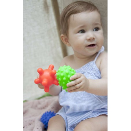 Mom's Care Miękkie piłki sensoryczne Sensorky Hencz Toys piłeczki 5szt. - 8