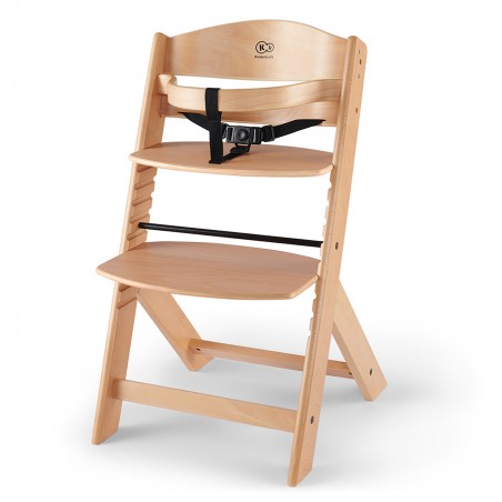 Krzesełko do karmienia drewniane Kinderkraft ENOCK drewniane bez poduszki - 1