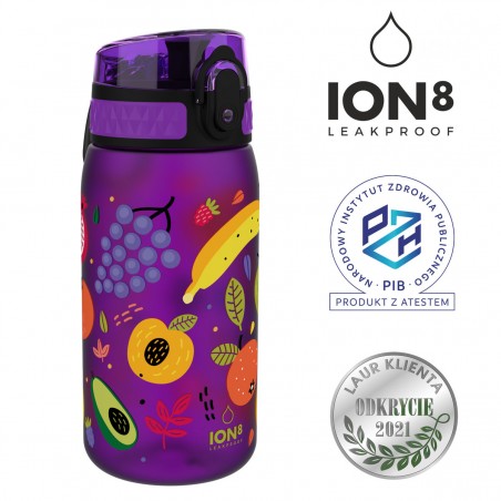 Butelka na wodę ION8 400ml Fioletowy w owoce - 1