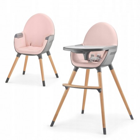 Krzesełko do karmienia Kinderkraft FINI pink - 3