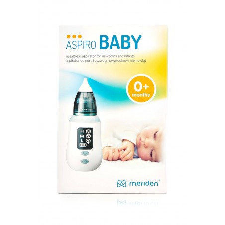 Meriden Aspiro Baby elektryczny aspirator na katarek do nosa i uszu dla niemowląt 3w1 - 9