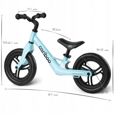 Cariboo rowerek biegowy Magnesium Pro Niebieski ultralekki regulowany - 3