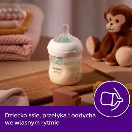 Philips Avent Butelka Natural Responsywna AirFree Dekorowana 260 ml 1m+  SCY673/81 RESPONSE