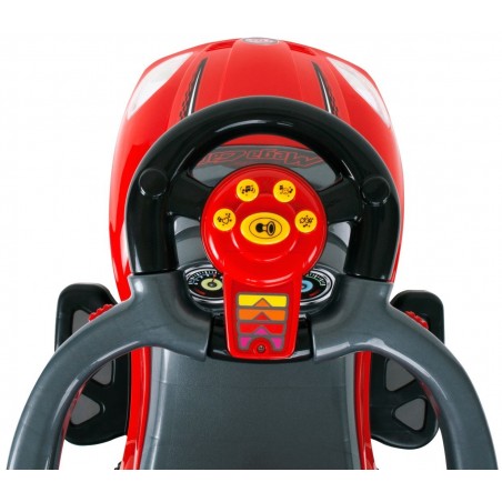 Sun Baby Jeździk  pchacz chodzik Mega car z popychaczem 24m+ czerwony - 2