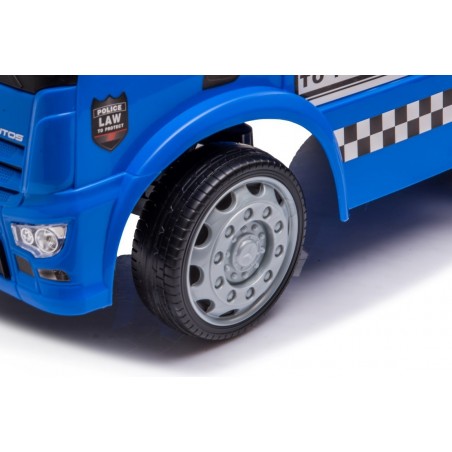 Sun Baby Pojazd jeździk dla dziecka na roczek, pchacz Mercedes Antos Policja dźwięki niebieski - 15