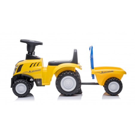 Sun Baby Jeździk pchacz chodzik traktor z przyczepą New Holland żółty - 2