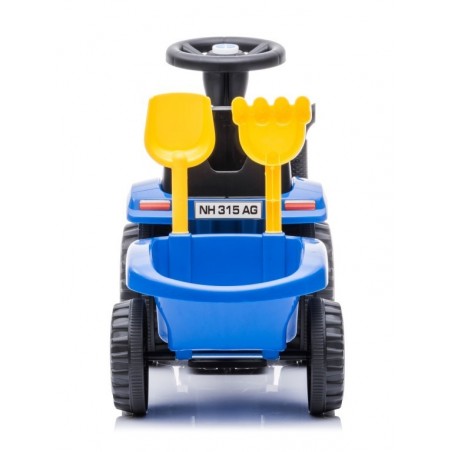 Sun Baby Jeździk pchacz chodzik traktor z przyczepą New Holland niebieski - 3