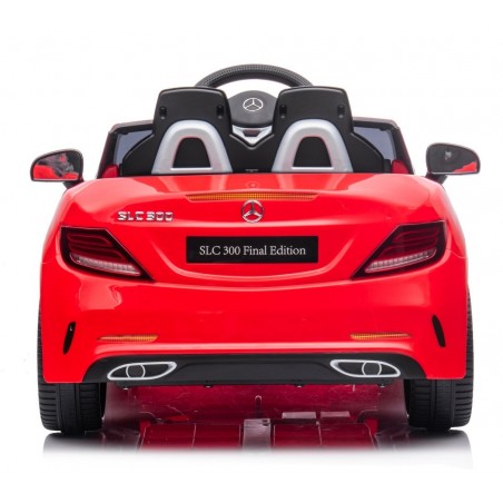 Sun Baby Jeździk na akumulator Mercedes BENZ SLC300 Cabrio czerwony, dźwięki, światła, pilot - 3