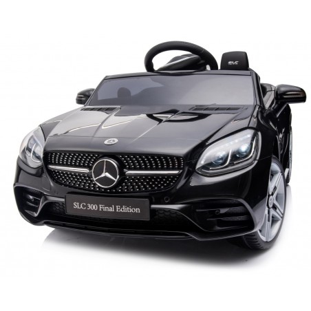 Sun Baby Jeździk na akumulator Mercedes BENZ SLC300 Cabrio czarny, dźwięki, światła, pilot - 2