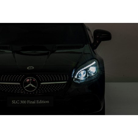 Sun Baby Jeździk na akumulator Mercedes BENZ SLC300 Cabrio czarny, dźwięki, światła, pilot - 9