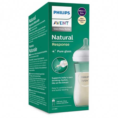Philips Avent Butelka Szklana Natural Responsywna 240 ml 0m+ SCY933/01 RESPONSE - 5