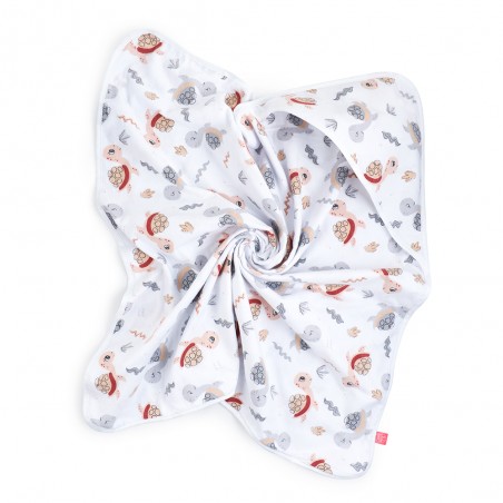 Babyboom okrycie kąpielowe ręcznik 85x85 cm Bawełna 100% Żółwie - 2
