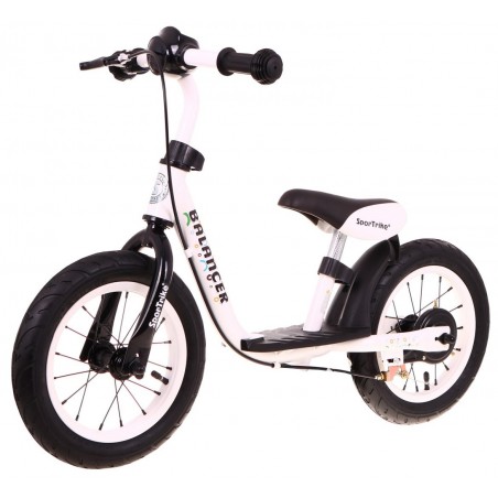 Rowerek biegowy SporTrike Balancer dla dzieci Biały Pierwszy rowerek do Nauki jazdy - 2