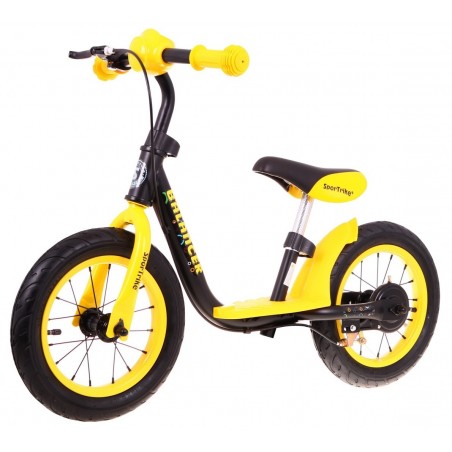 Rowerek biegowy SporTrike Balancer dla dzieci Żółty Pierwszy rowerek do Nauki jazdy - 2