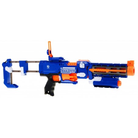 Karabin Pistolet 2w1 dla dzieci 8+ Blaze Storm 20 długich Pocisków z pianki + Celownik laserowy + Kolba - 1