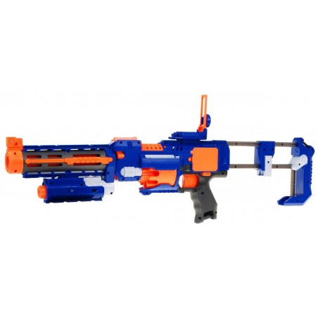 Karabin Pistolet 2w1 dla dzieci 8+ Blaze Storm 20 długich Pocisków z pianki + Celownik laserowy + Kolba - 3