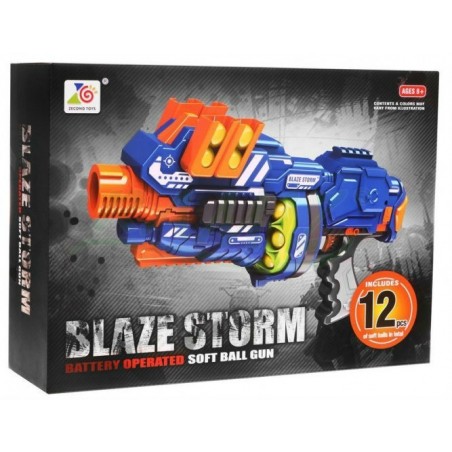 Półautomatyczny Karabin dla dzieci 8+ Blaze Storm 12 piankowych kulek Zabawkowa broń - 3