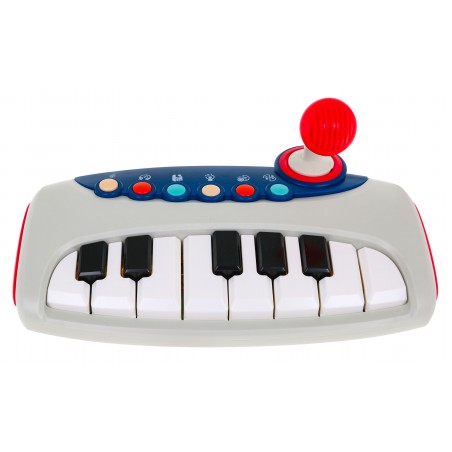 Interaktywny keyboard z mikrofonem dla dzieci 18m+ Zabawka muzyczna Pianinko + nauka gry - 1