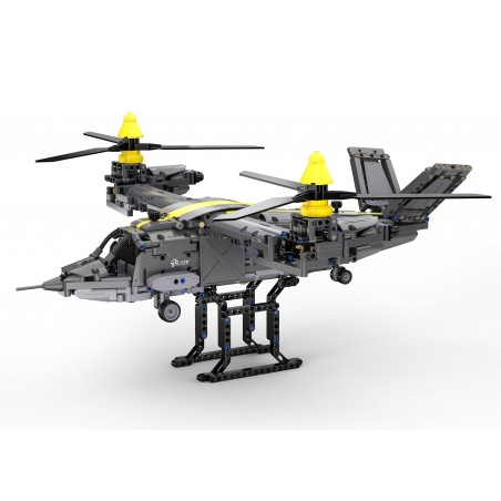 Klocki techniczne CaDA 1424 el. Helikopter Tiltrotor Aircraft dla dzieci 6+ Ruchome części - 3