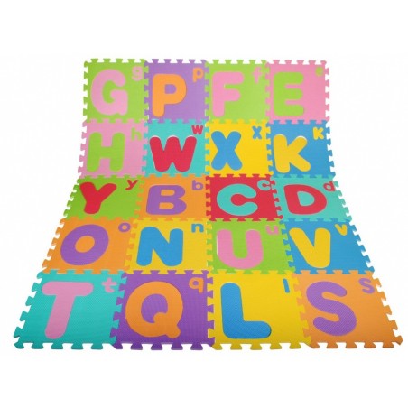 Puzzle piankowe Litery dla dzieci 3+ Pianka EVA + Wielkie Małe litery Alfabet + Mata podłogowa - 3