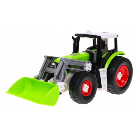 Rozkręcany Traktor z przyczepą dla dzieci 3+ Wkrętarka + Śrubokręt + Spychacz - 3