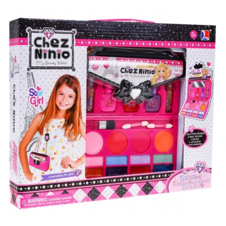 Zestaw do makijażu Różowa torebka dla dzieci 5+ Kolorowe kosmetyki + akcesoria - 4