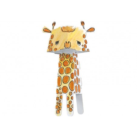 "Żyrafa" kolorowanka-składanka 3D dla dzieci - 4