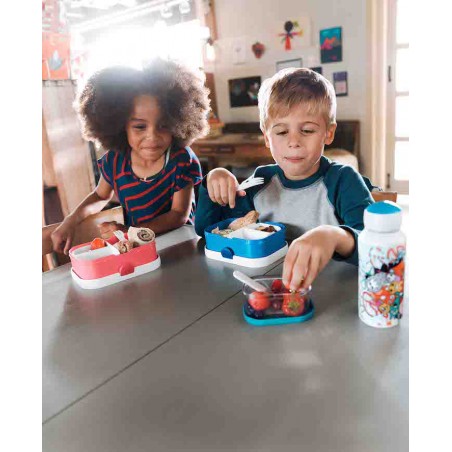 MEPAL Zestaw Śniadaniówka Lunchbox + Bidon dla dzieci Campus Różowy 107410178200 - 9