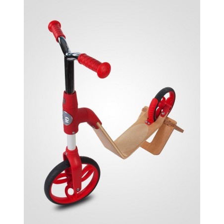 Sun Baby Rowerek biegowy i hulajnoga EVO 360° - czerwony - 6