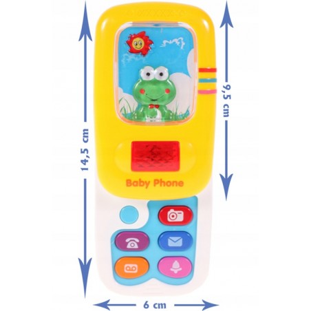 MalPlay Telefon dziecięcy rozsuwany Żabka - 3