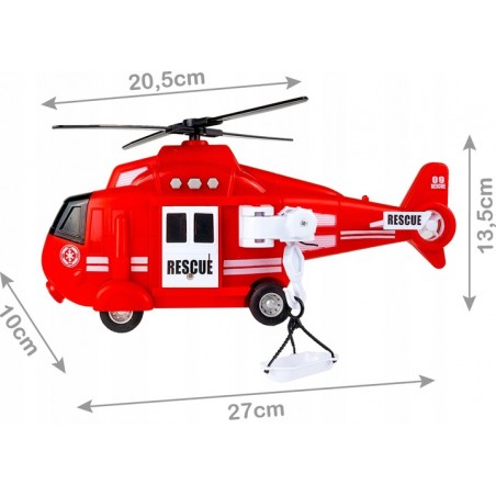 MalPlay Helikopter straży pożarnej 1:16  swiatło, dźwięk - 1