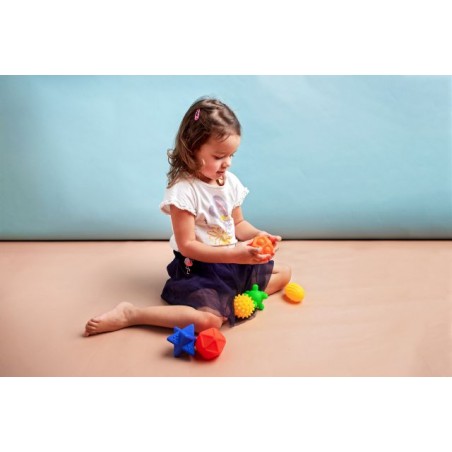 Mom's Care Miękkie piłki sensoryczne Sensorky Hencz Toys piłeczki 6szt - 6
