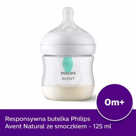 Avent Biberon Natural Response Air-Free 0m+ 125ml