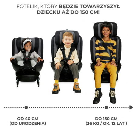 Kinderkraft fotelik samochodowy XPEDITION 2 i-Size czarny - 5