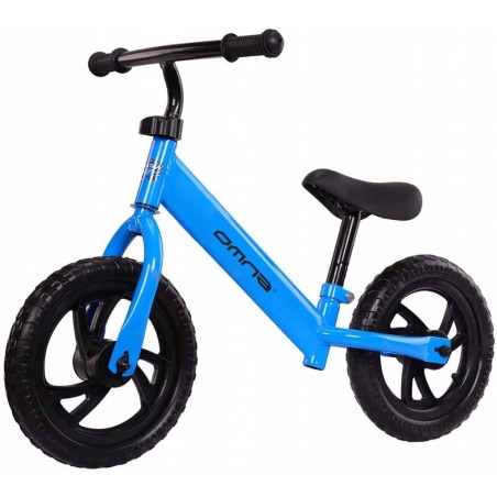 Rowerek biegowy dla dzieci niebieski + kask + ochraniacze - 1