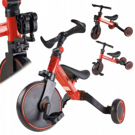 Rowerek trójkołowy Trike Fix Mini 3w1 biegowy Czerwony - 1